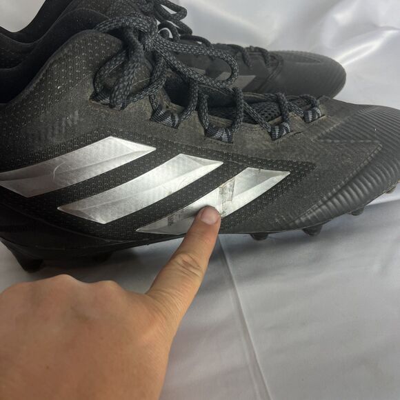 Adidas Freak Carbon Mid | Football Cleats | Black • Silver | Men’s 13 F97423 - Picture 4 of 10